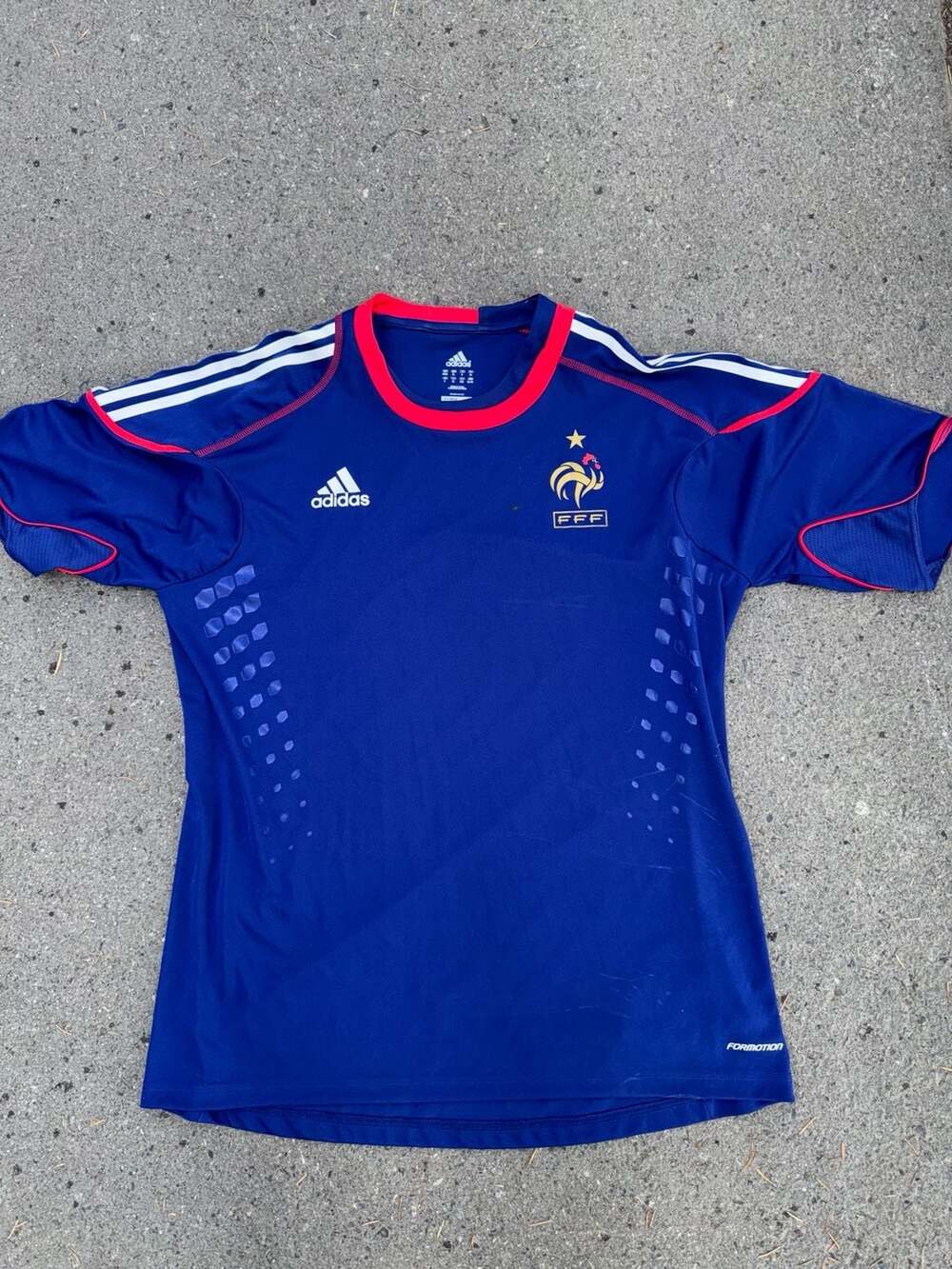 Adidas France 2010-2011 Formotion Training Shirt Jersey Blue XL
